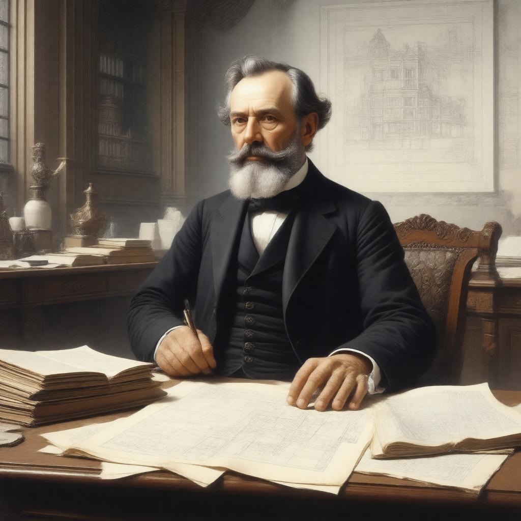 AI-created image of Henry Hobson Richardson