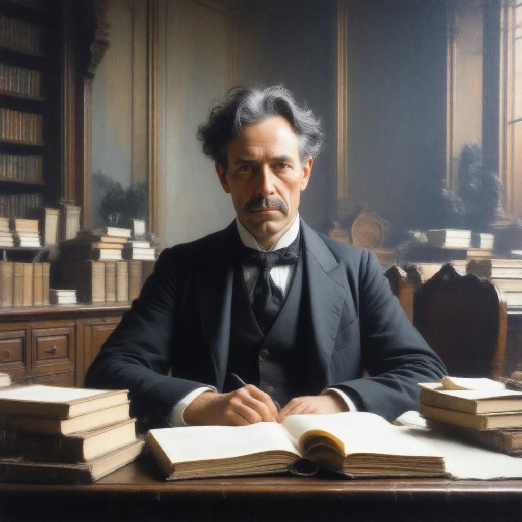 AI-created image of Henry James