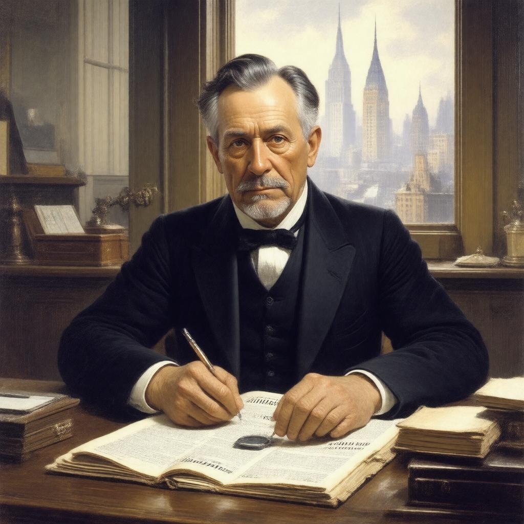 AI-created image of Henry Jarvis Raymond