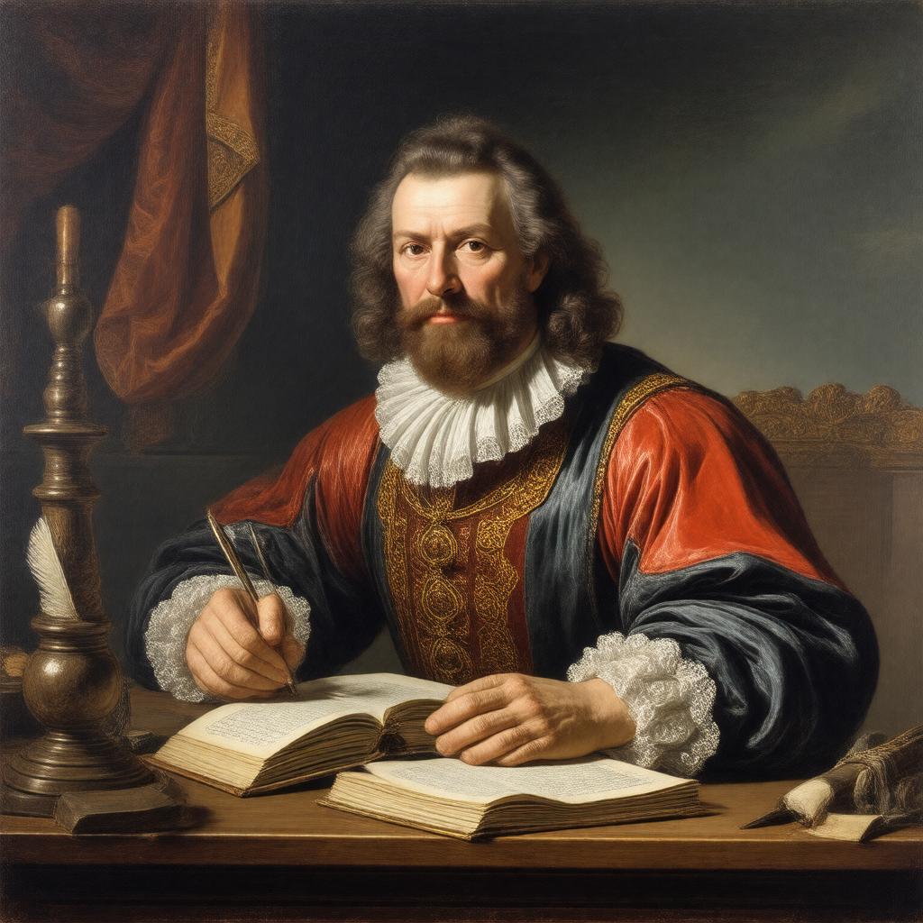 AI-created image of Henry Oldenburg