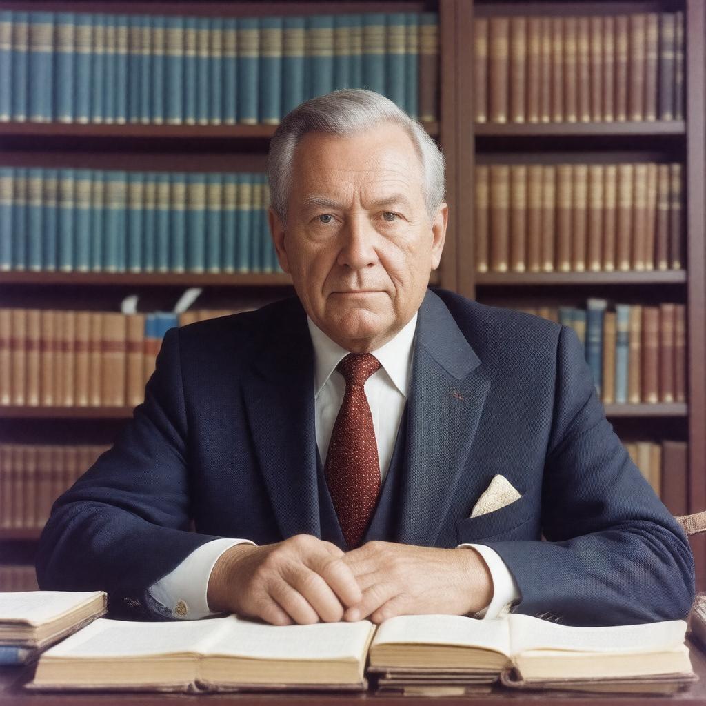 AI-created image of Henry Rowen