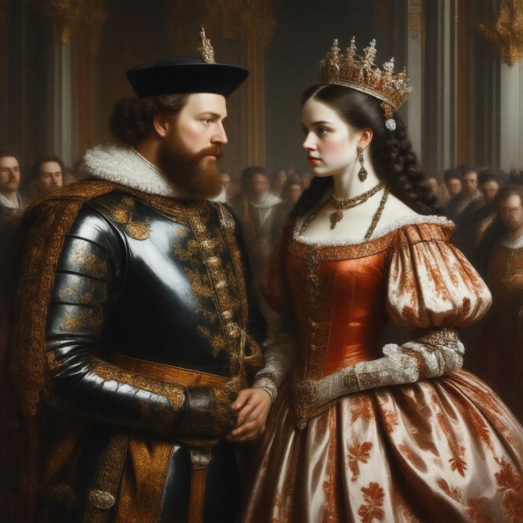 Click to view larger image AI-created image of Henry VIII and Anne Boleyn