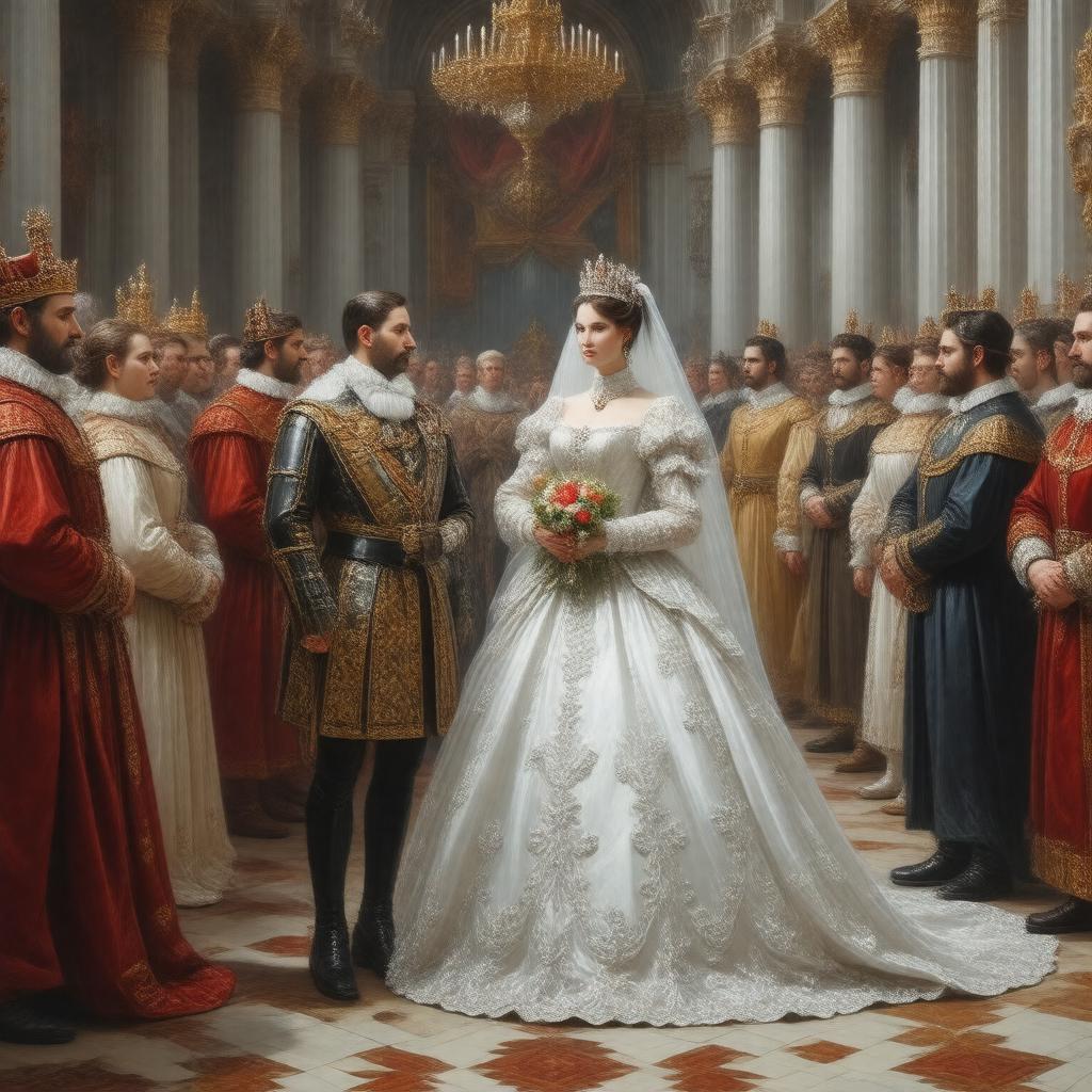 Click to view larger image AI-created image of Henry VIII and Catherine Howard