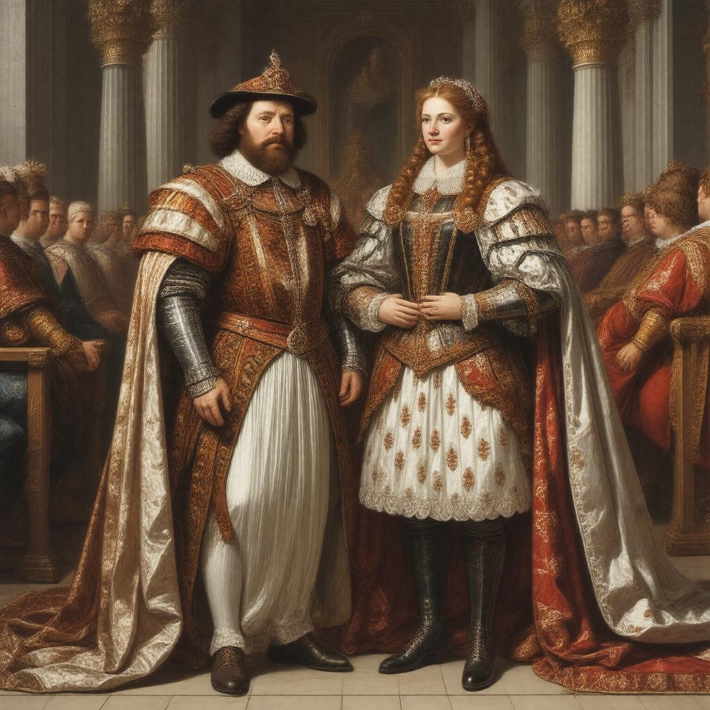 Click to view larger image AI-created image of Henry VIII and Jane Seymour