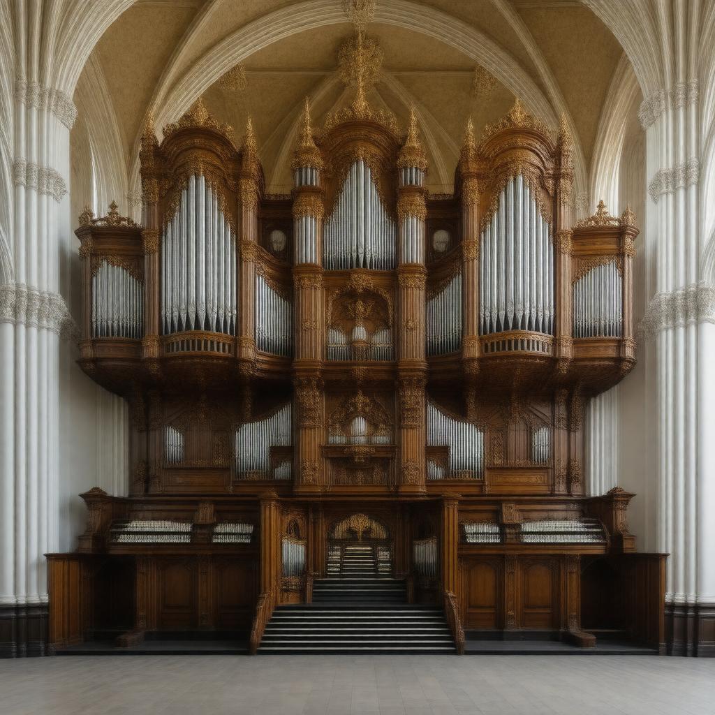AI-created image of Henry Willis organ