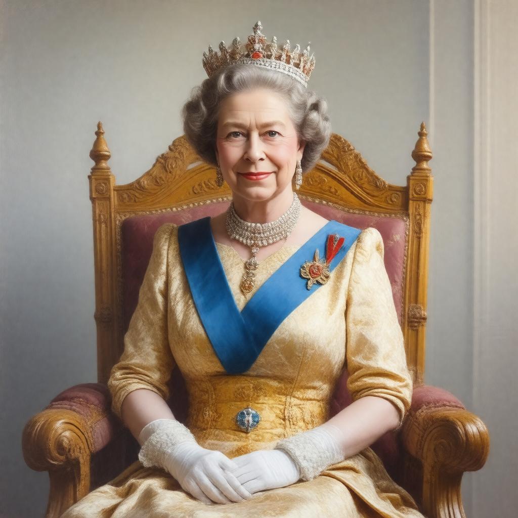 AI-created image of Her Majesty Queen Mary