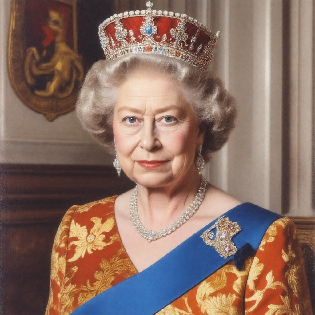 AI-created image of Her Majesty The Queen