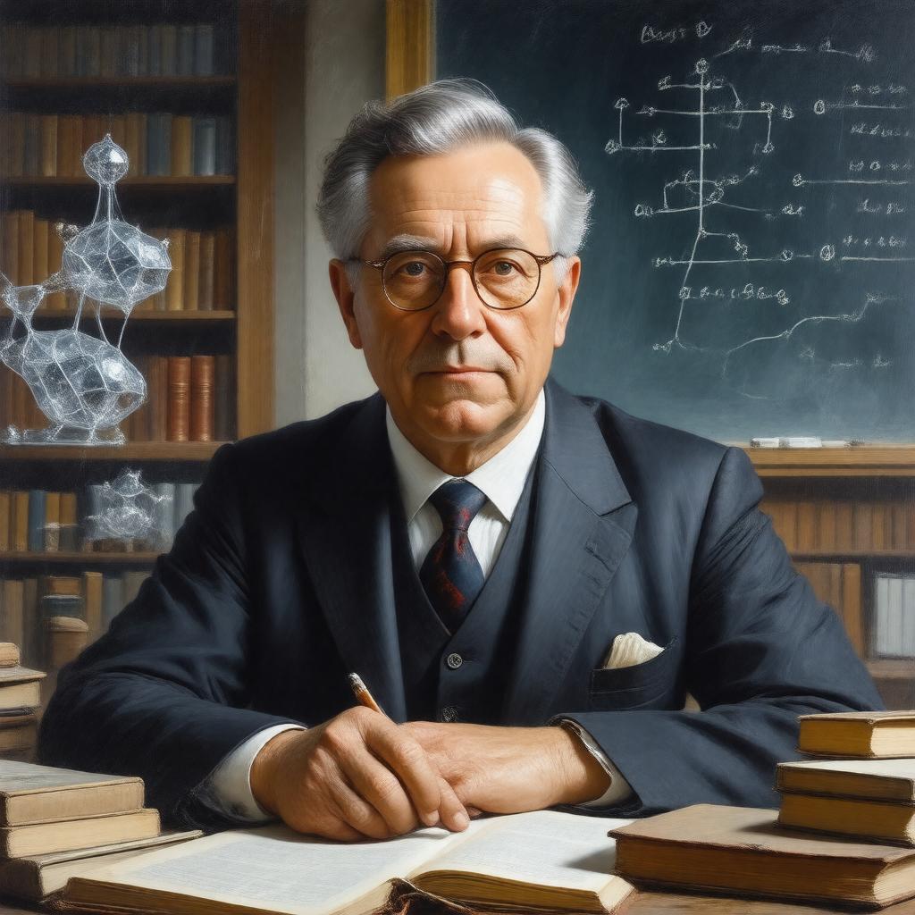 AI-created image of Herbert A. Hauptman