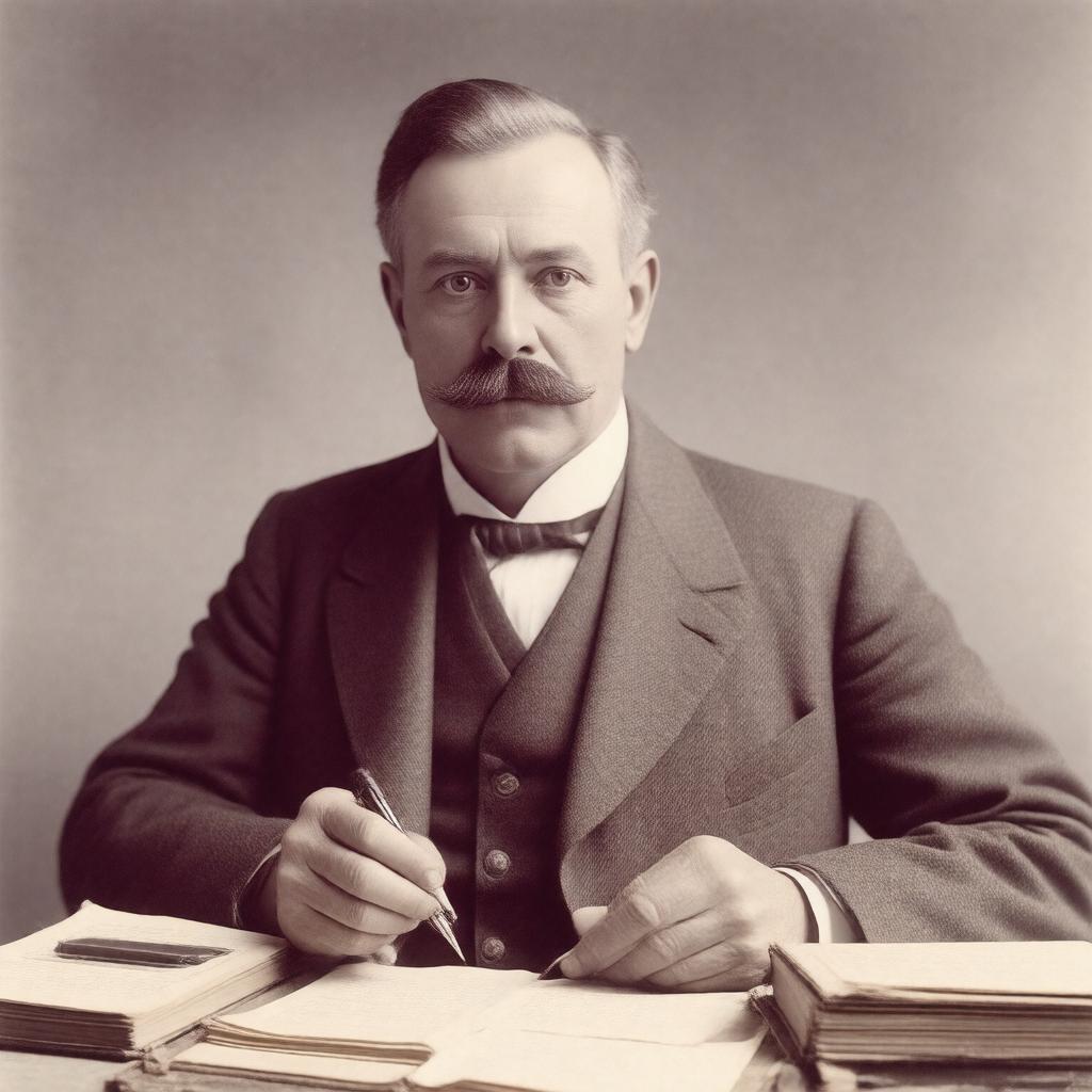AI-created image of Herbert George Wells