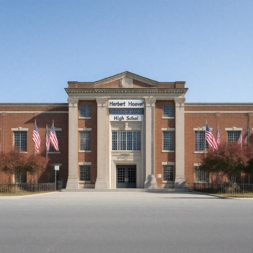 AI-created image of Herbert Hoover High School