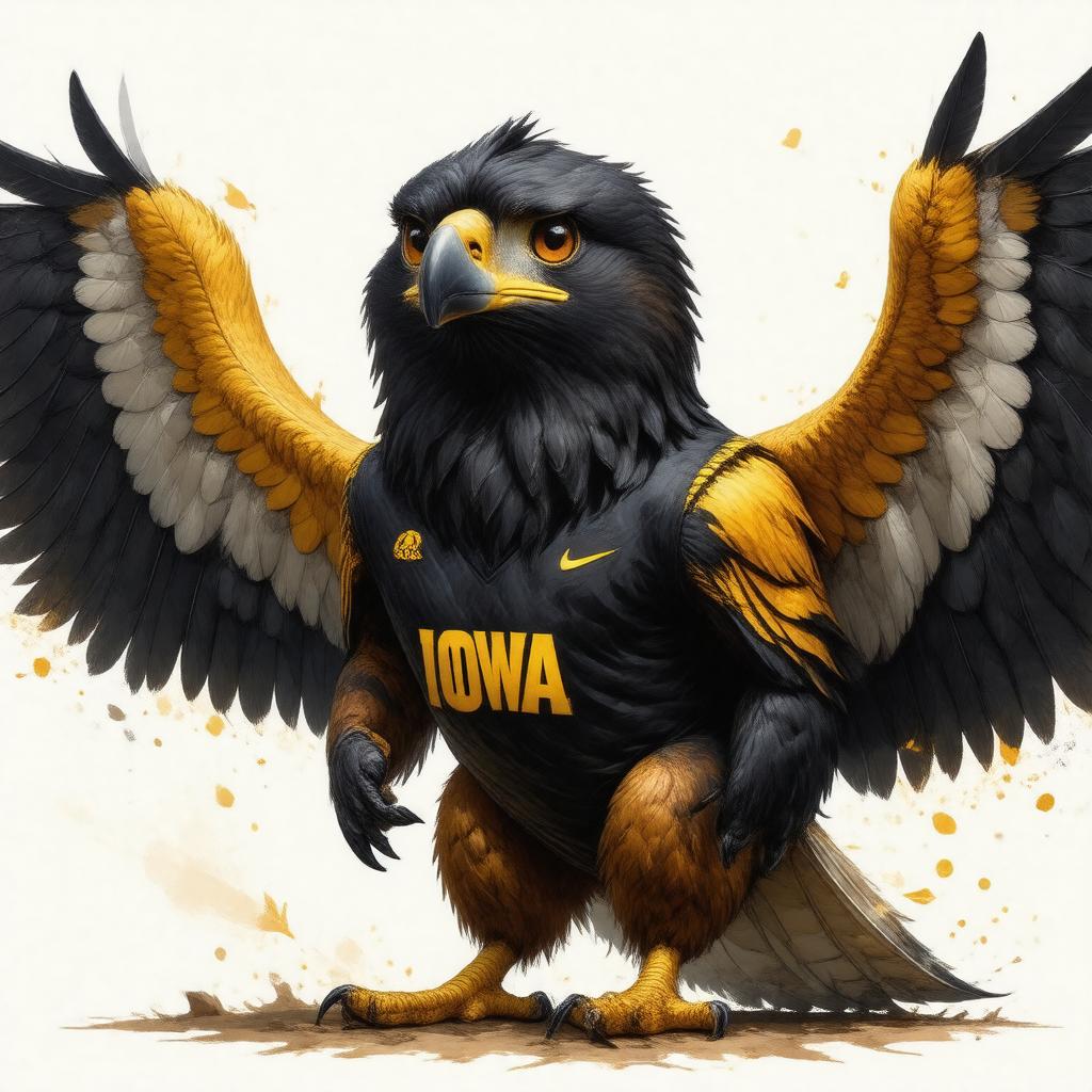 AI-created image of Herky the Hawk