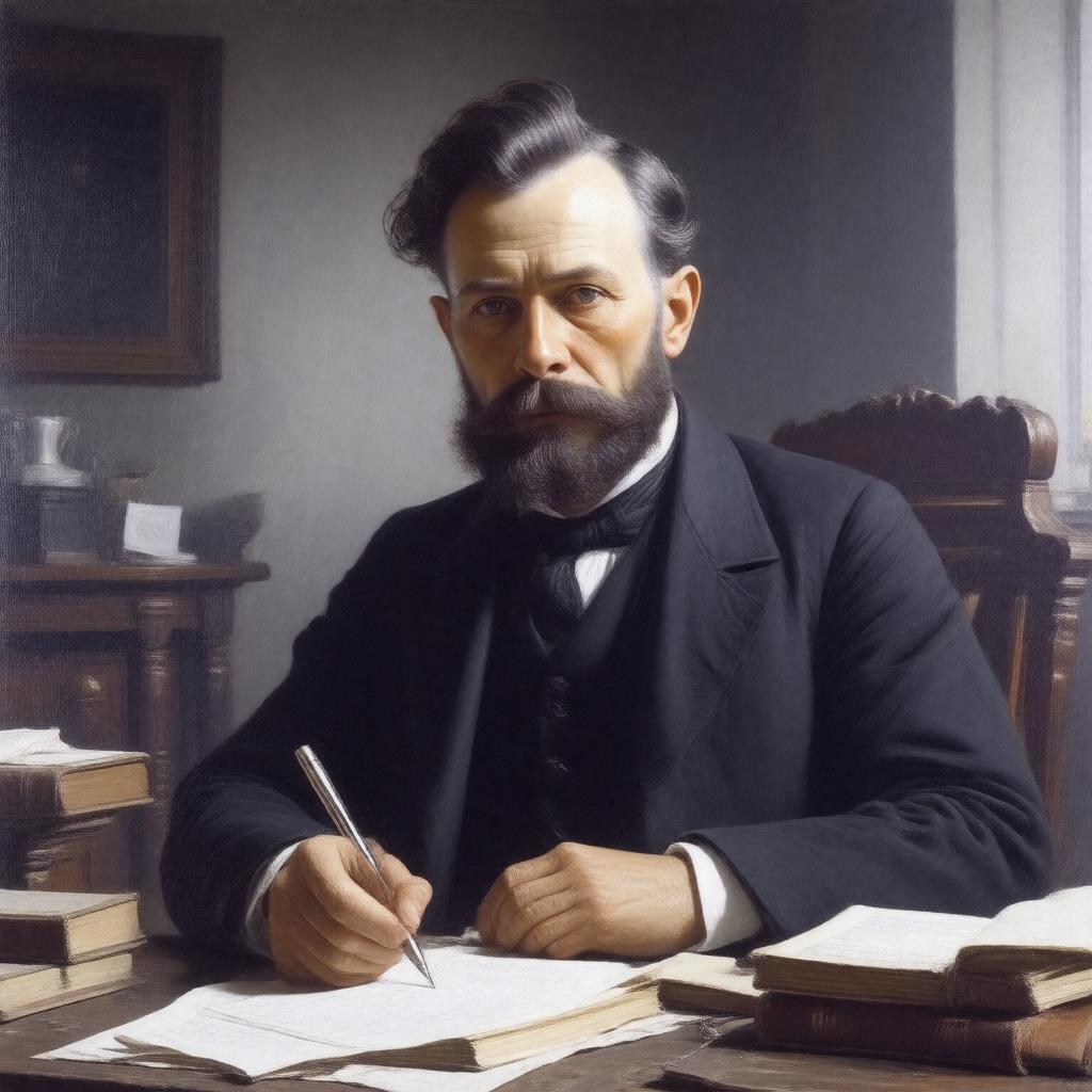 AI-created image of Herman Bang