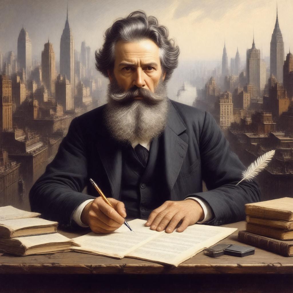 AI-created image of Herman Melville