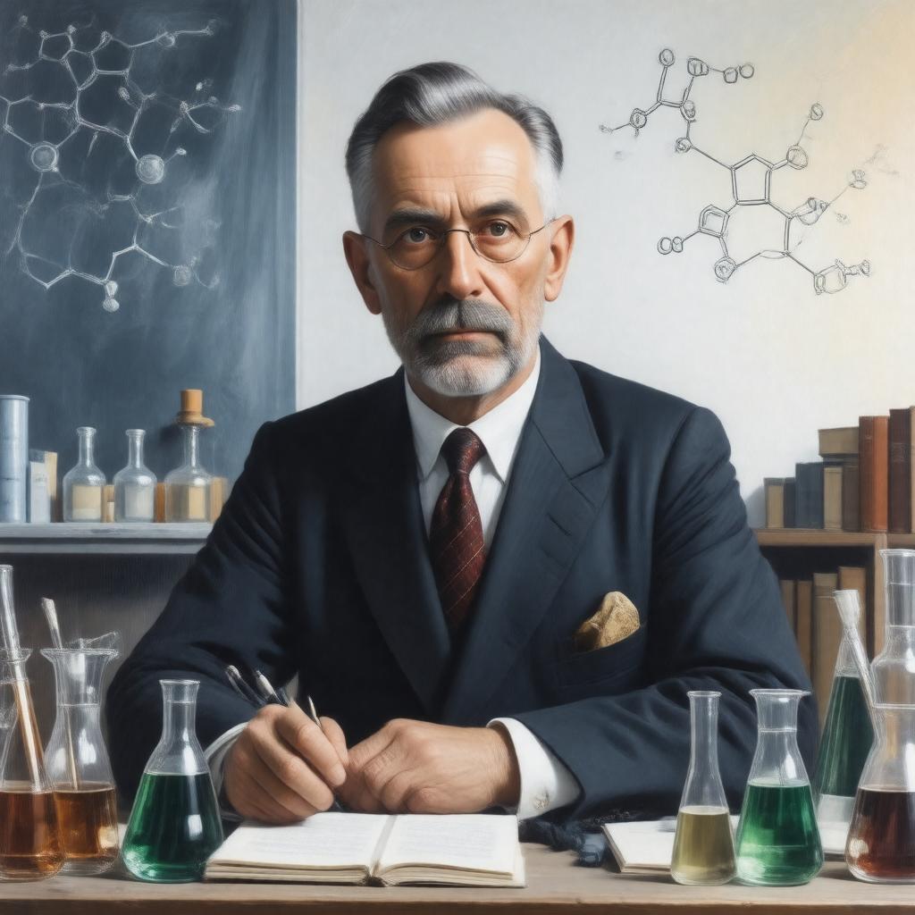 AI-created image of Hermann Emil Fischer