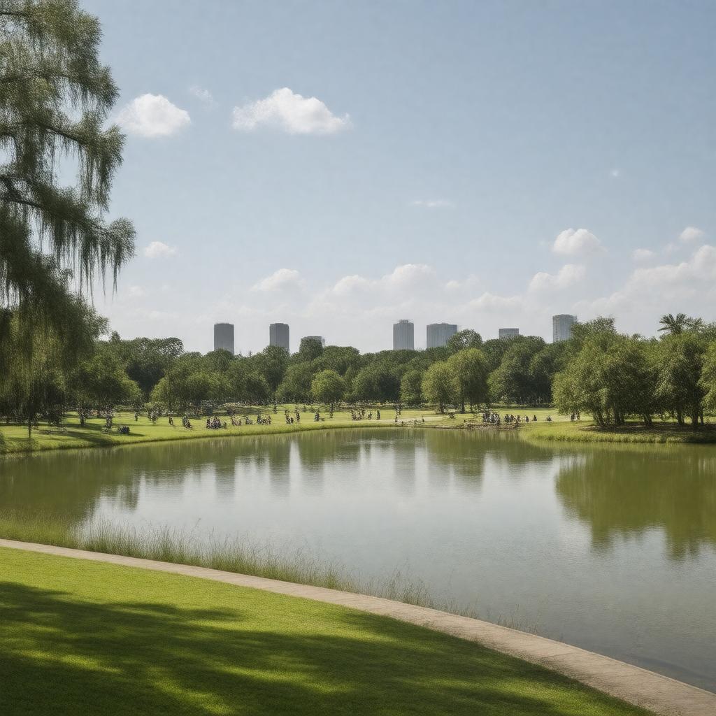 AI-created image of Hermann Park