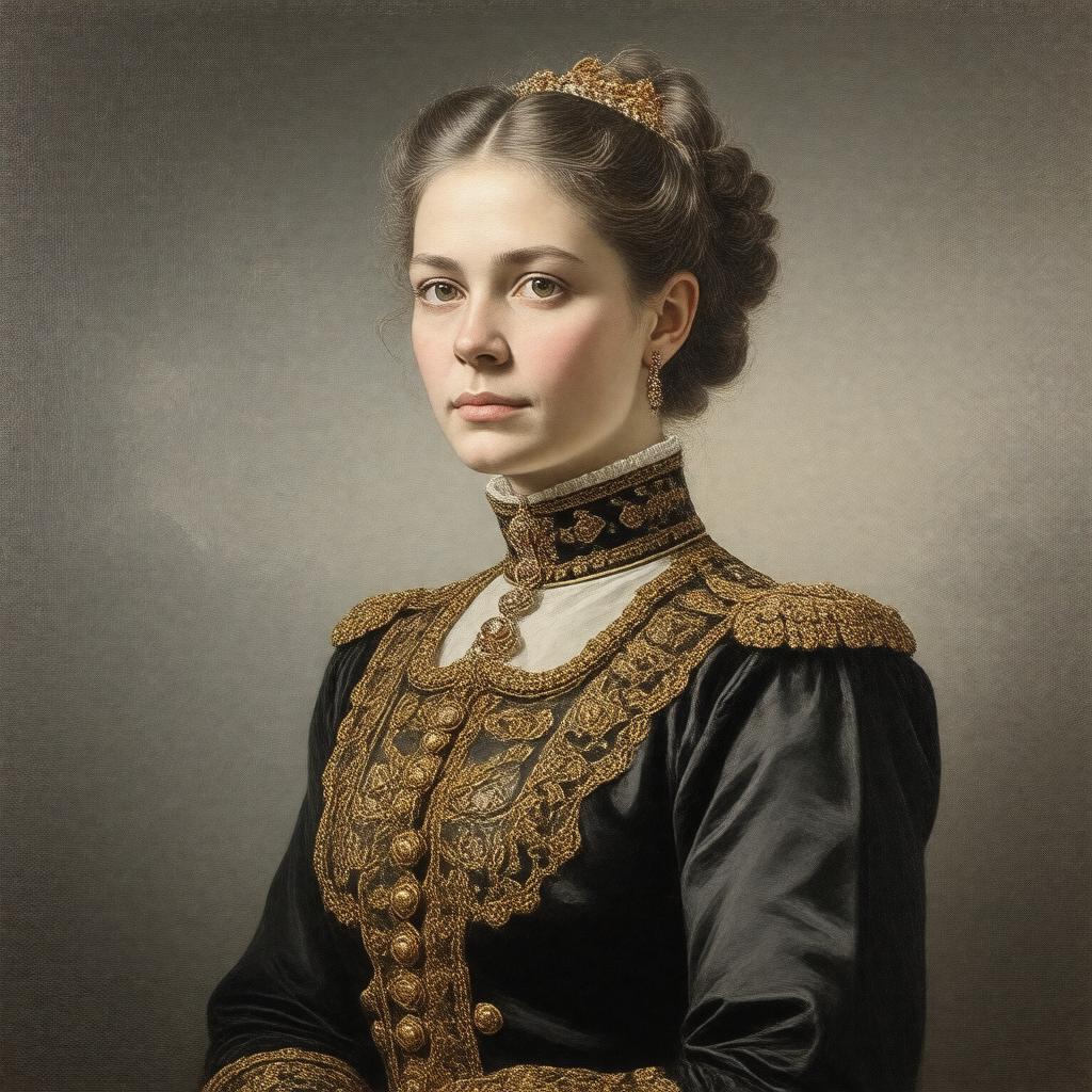 AI-created image of Hermine Reuss of Greiz