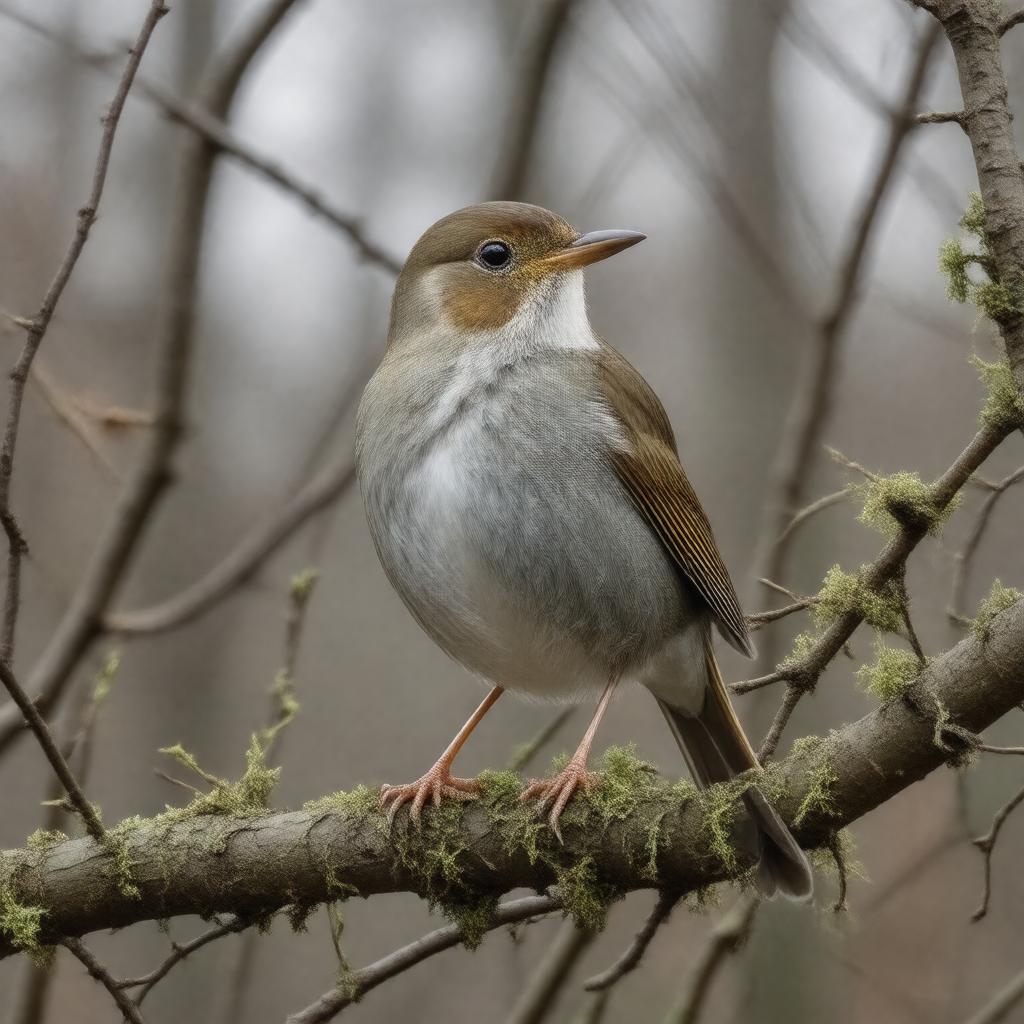 AI-created image of Hermit Thrush
