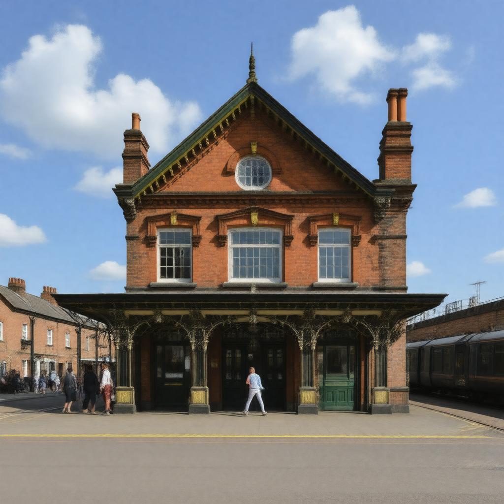 AI-created image of Herne Hill railway station
