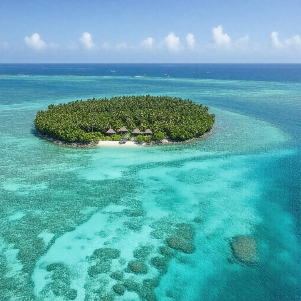 AI-created image of Heron Island