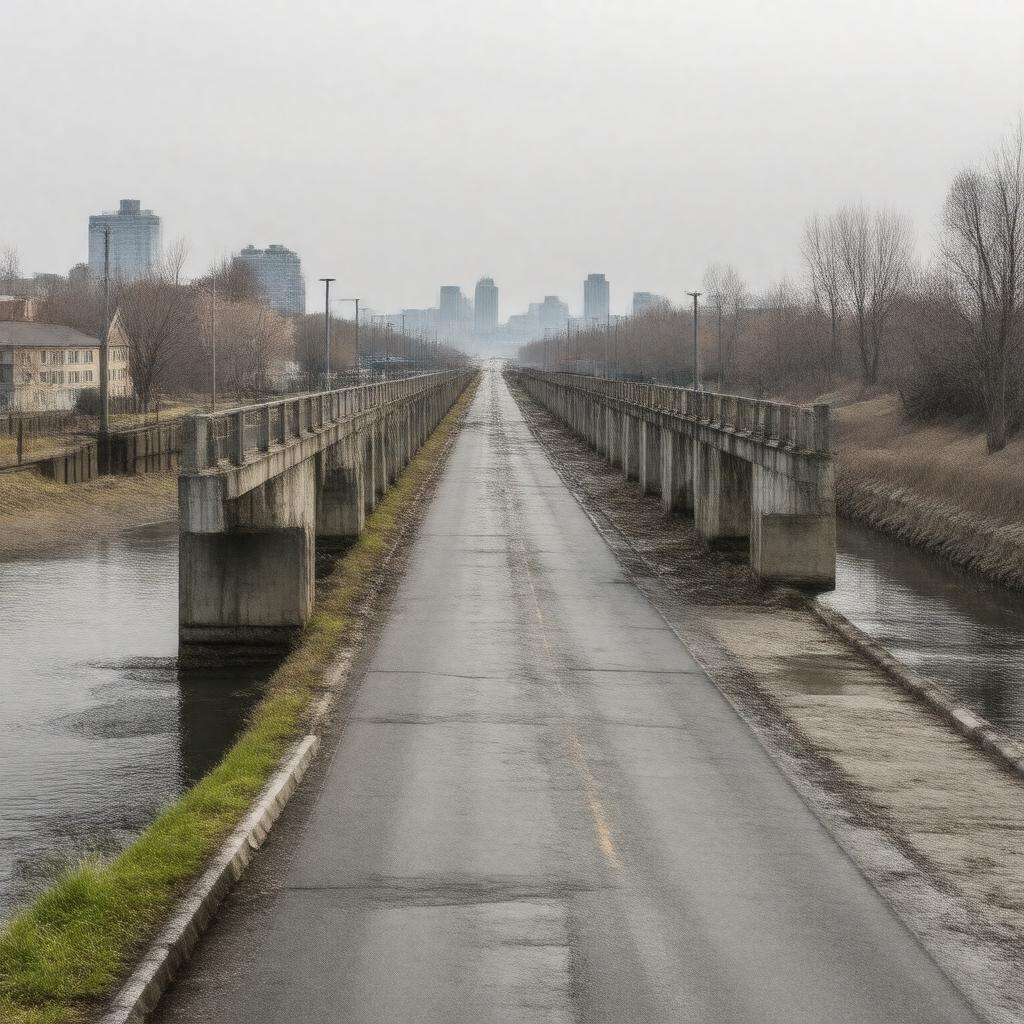 AI-created image of Heron Road Bridge