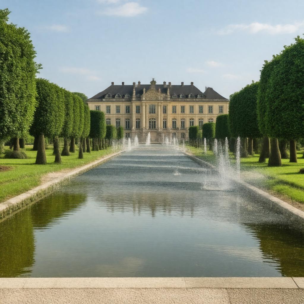 Click to view larger image AI-created image of Herrenhausen Gardens