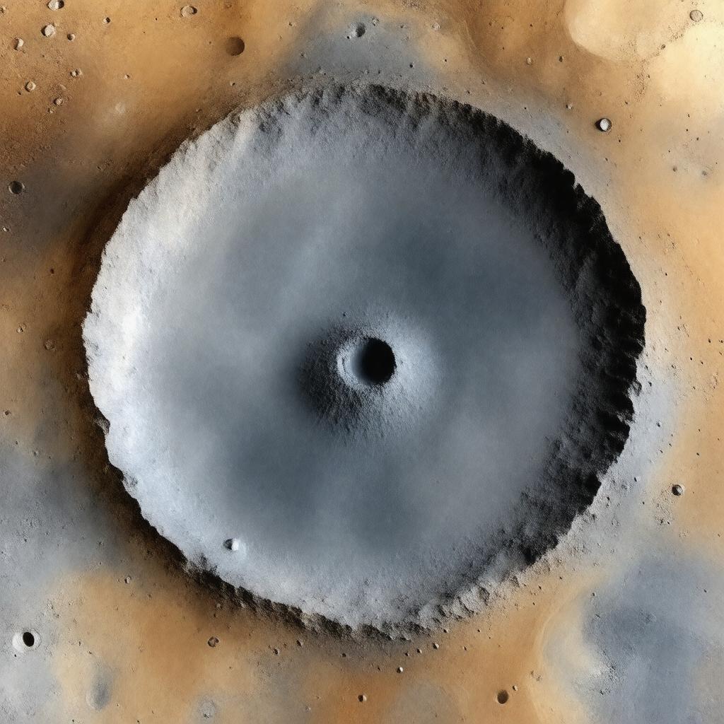AI-created image of Herschel Martian crater