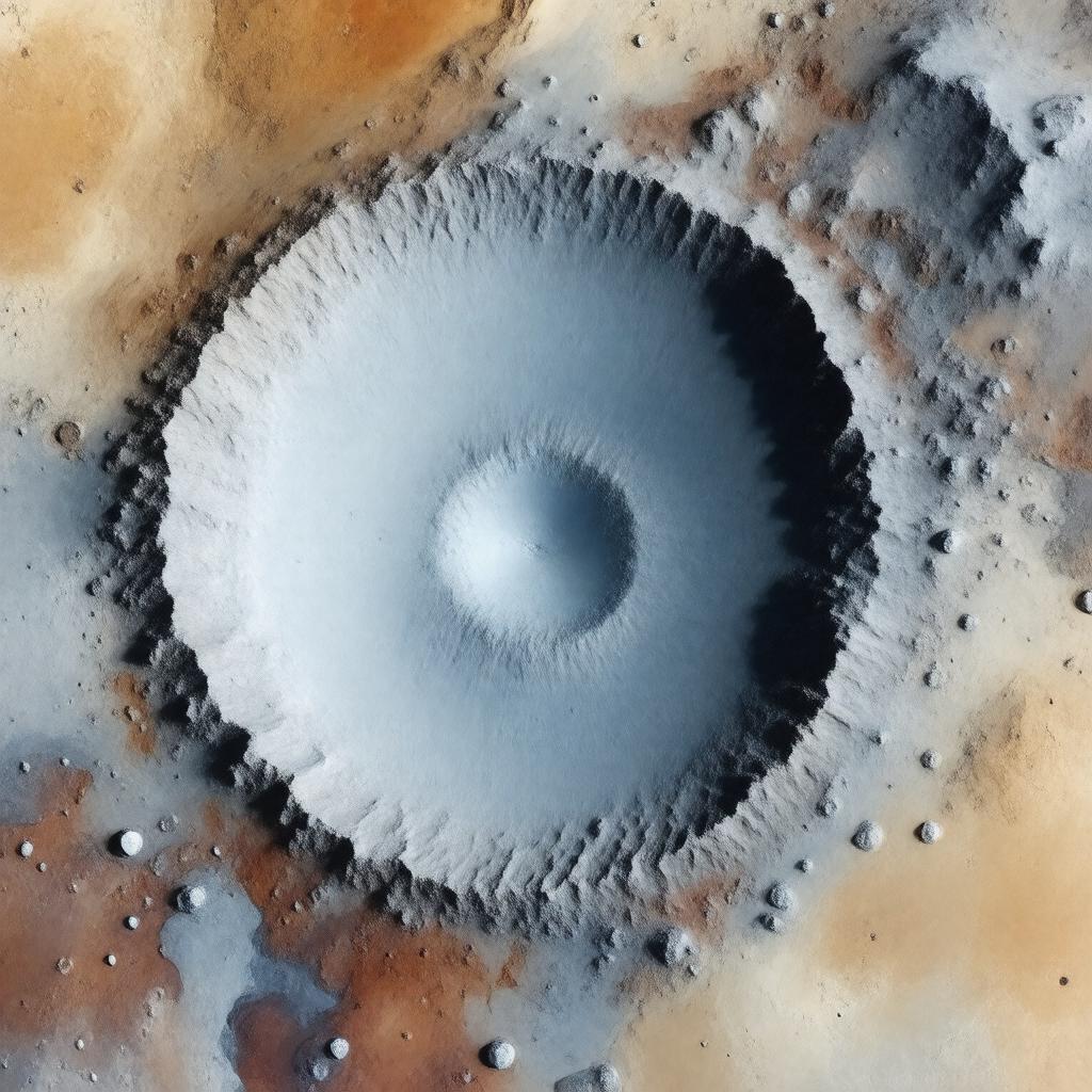 AI-created image of Herschel crater (Mars)