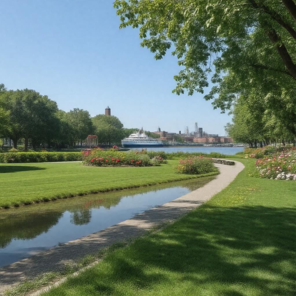 AI-created image of Herter Park, Brighton