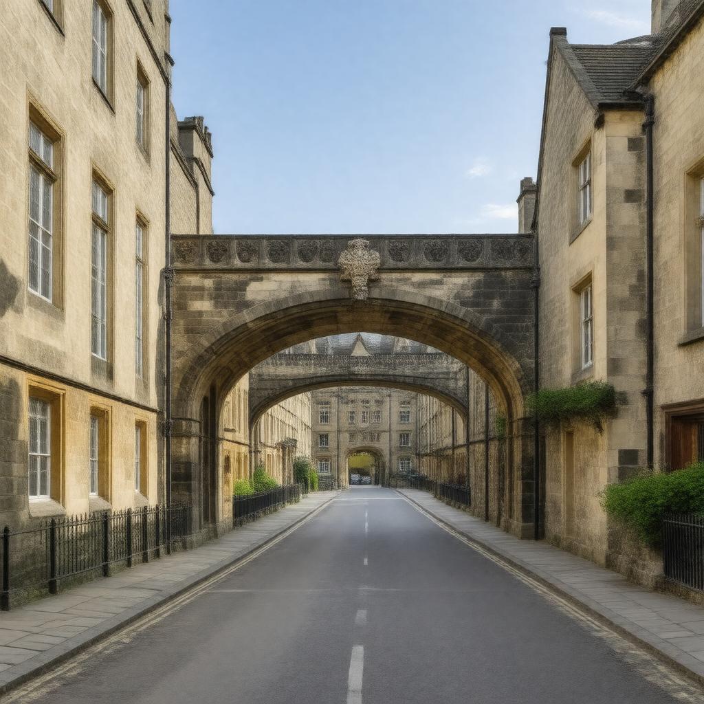 AI-created image of Hertford College