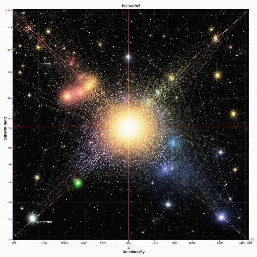 Click to view larger image AI-created image of Hertzsprung–Russell diagram