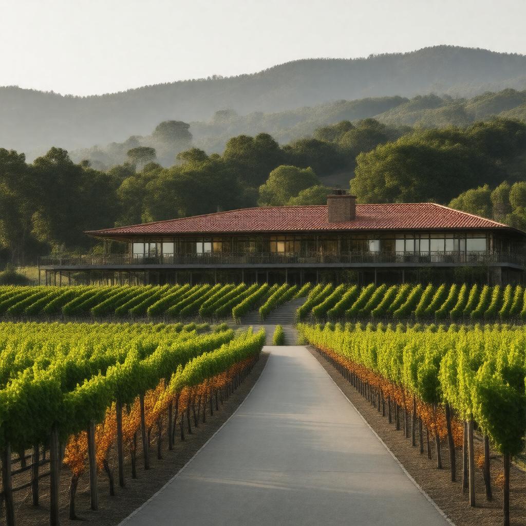 Click to view larger image AI-created image of Hess Collection Winery