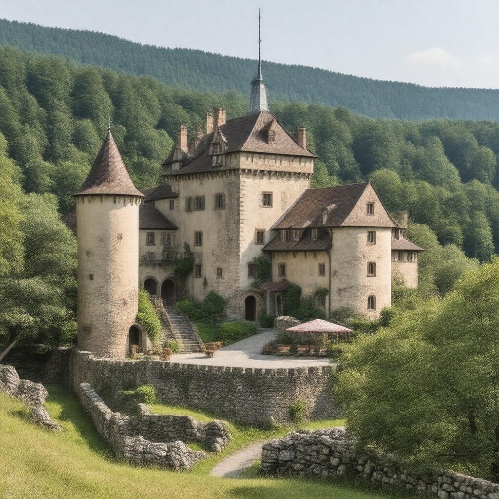 AI-created image of Hessenstein Palace