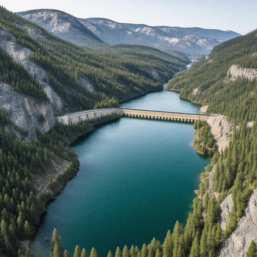 AI-created image of Hetch Hetchy Reservoir