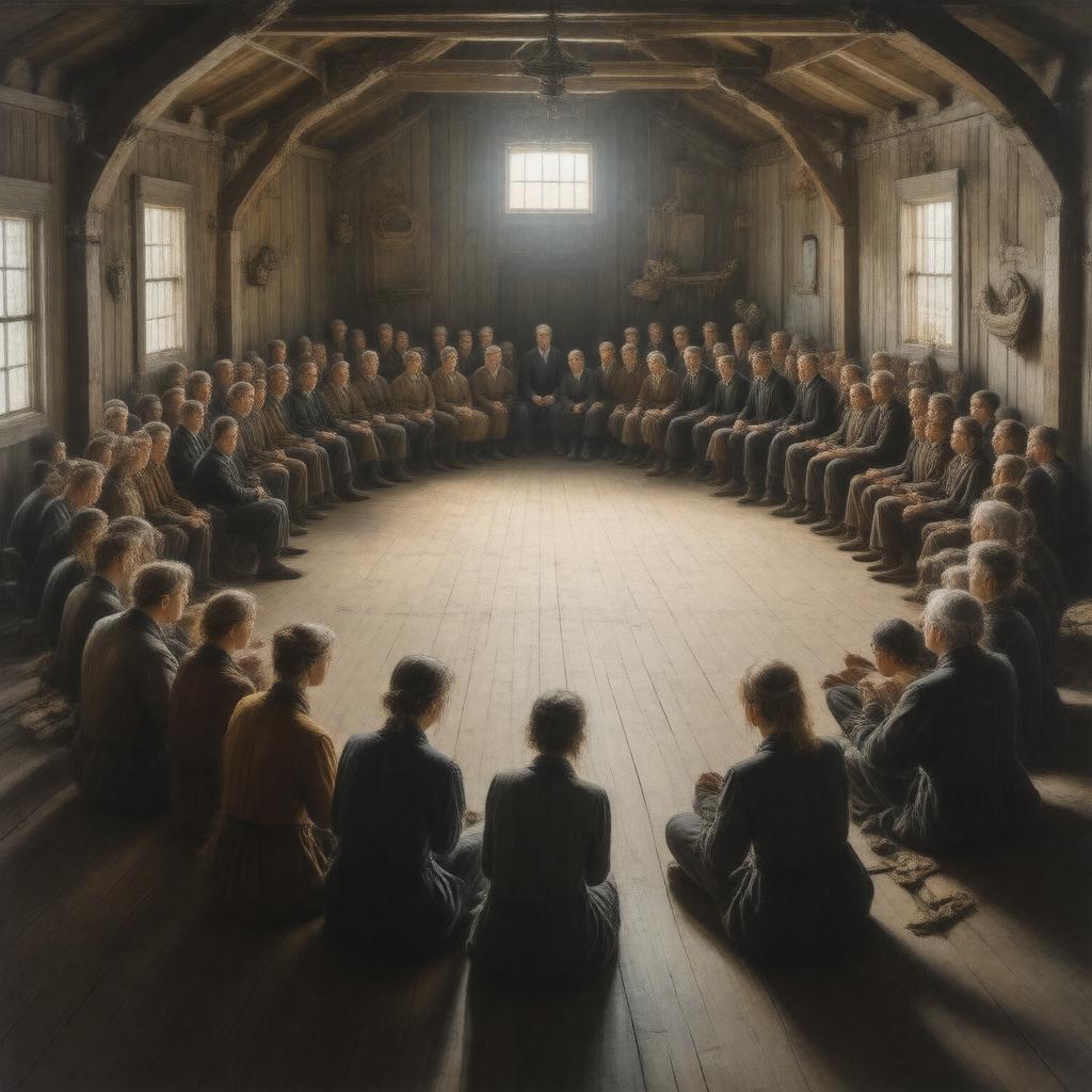 AI-created image of Hicksite Quakers