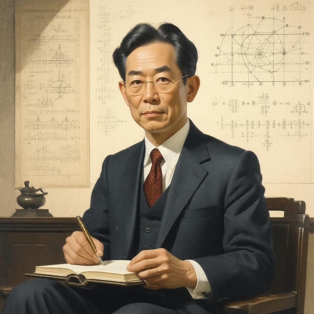 AI-created image of Hideki Yukawa