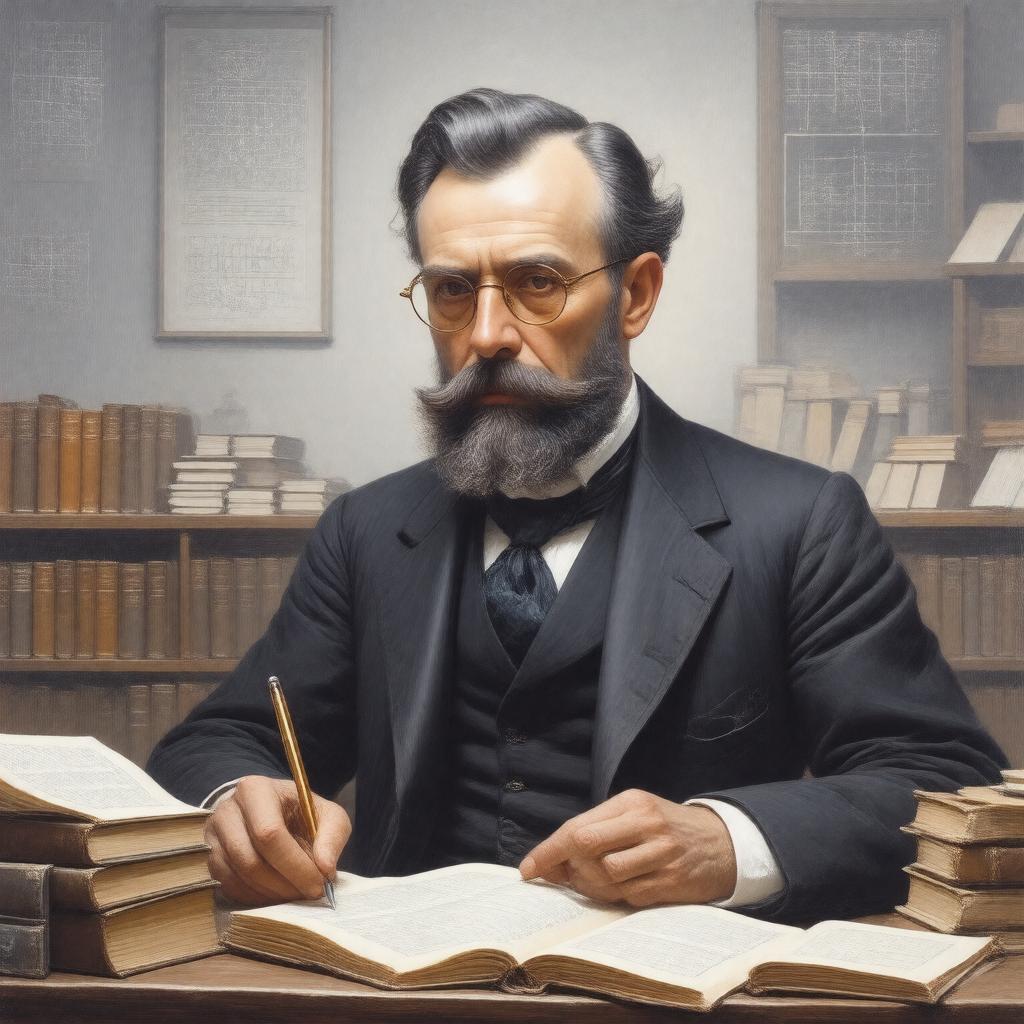 Click to view larger image AI-created image of Hieronymus Georg Zeuthen