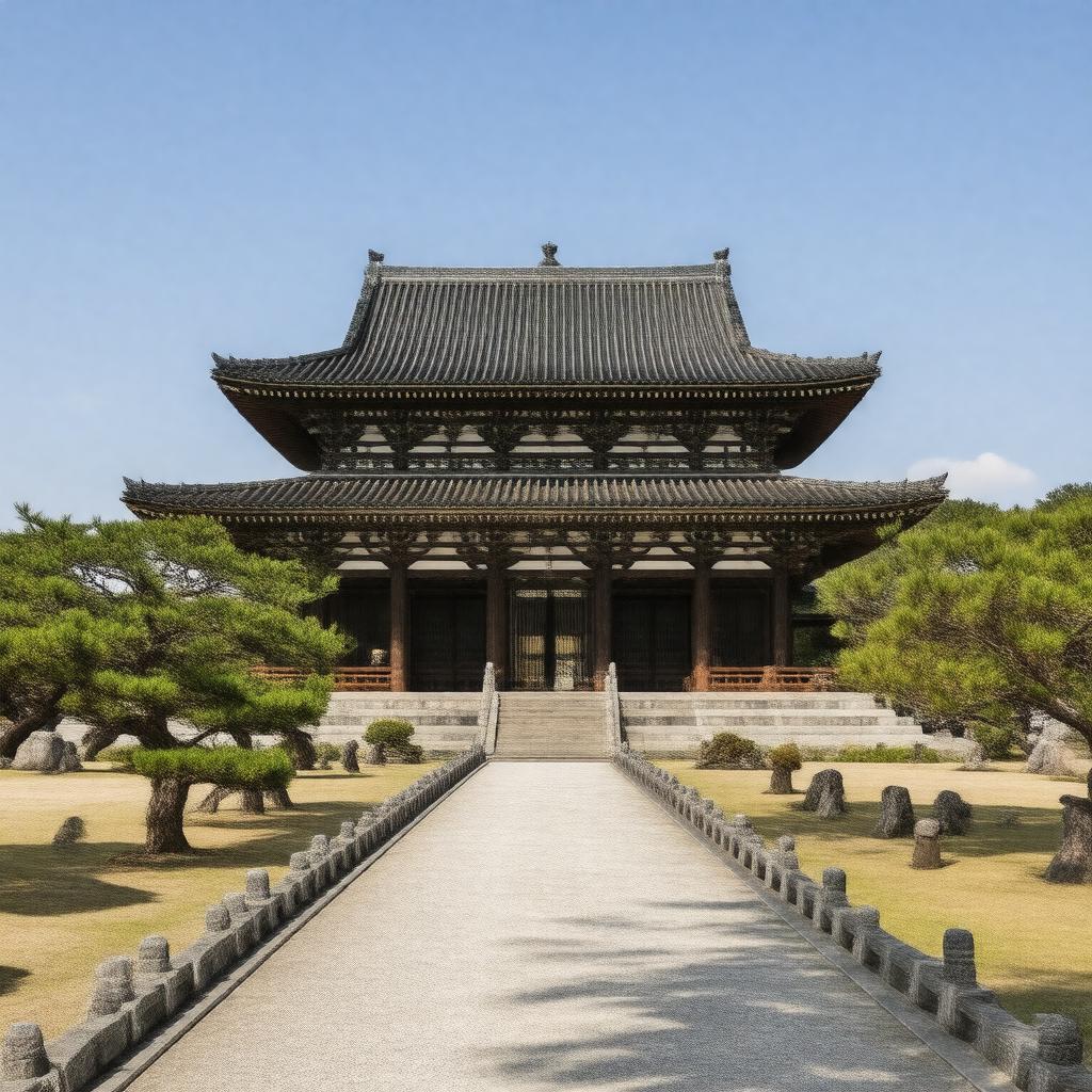 AI-created image of Higashi Honganji
