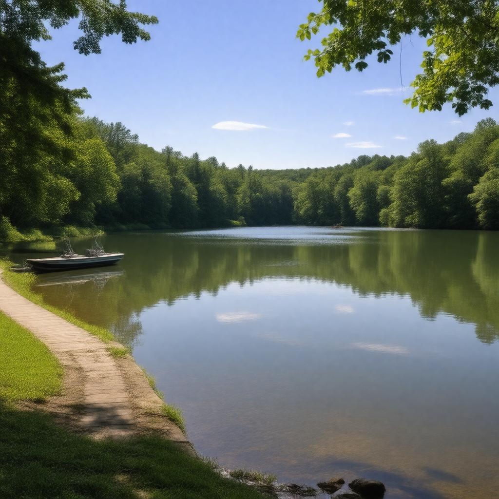 AI-created image of Higgins Pond