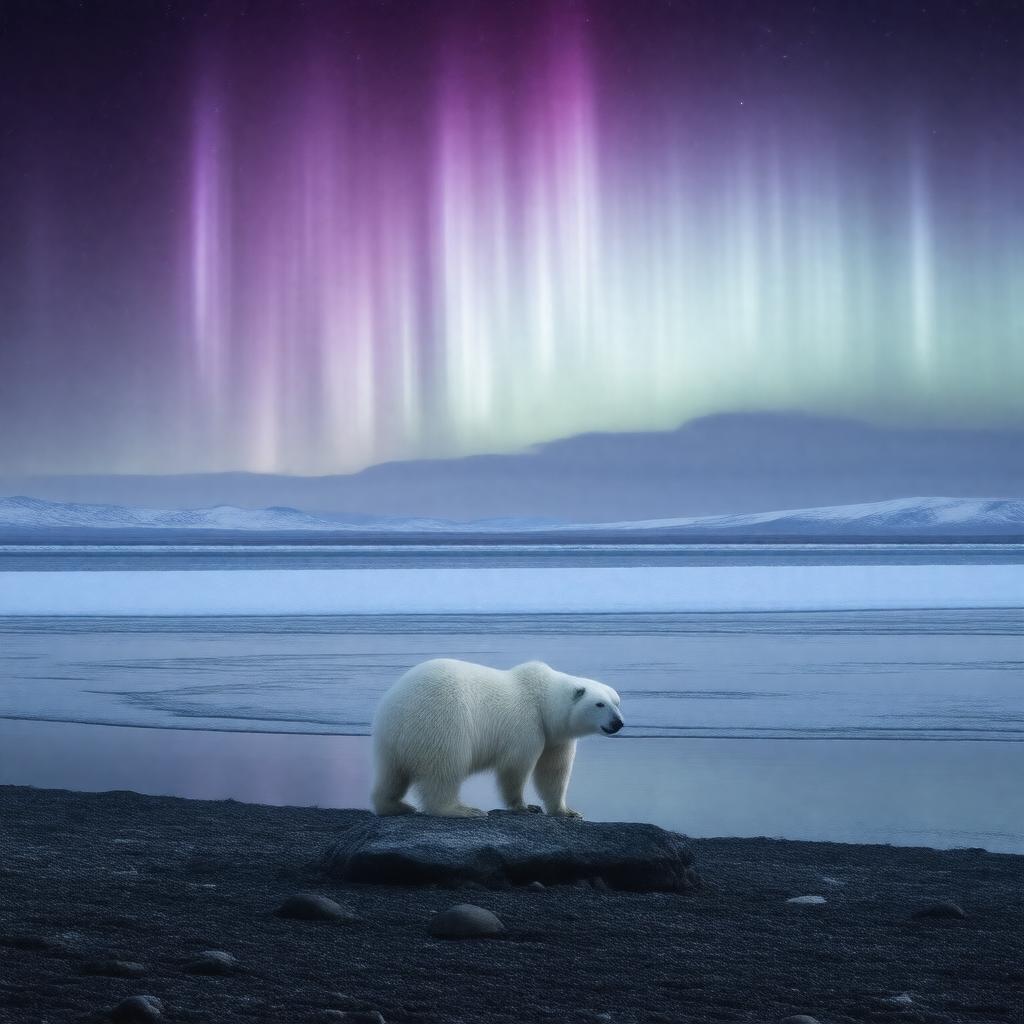 AI-created image of High Arctic regions of North America