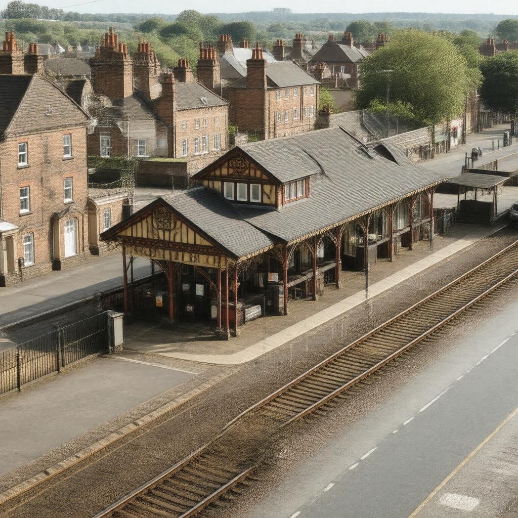 AI-created image of High Barnet station