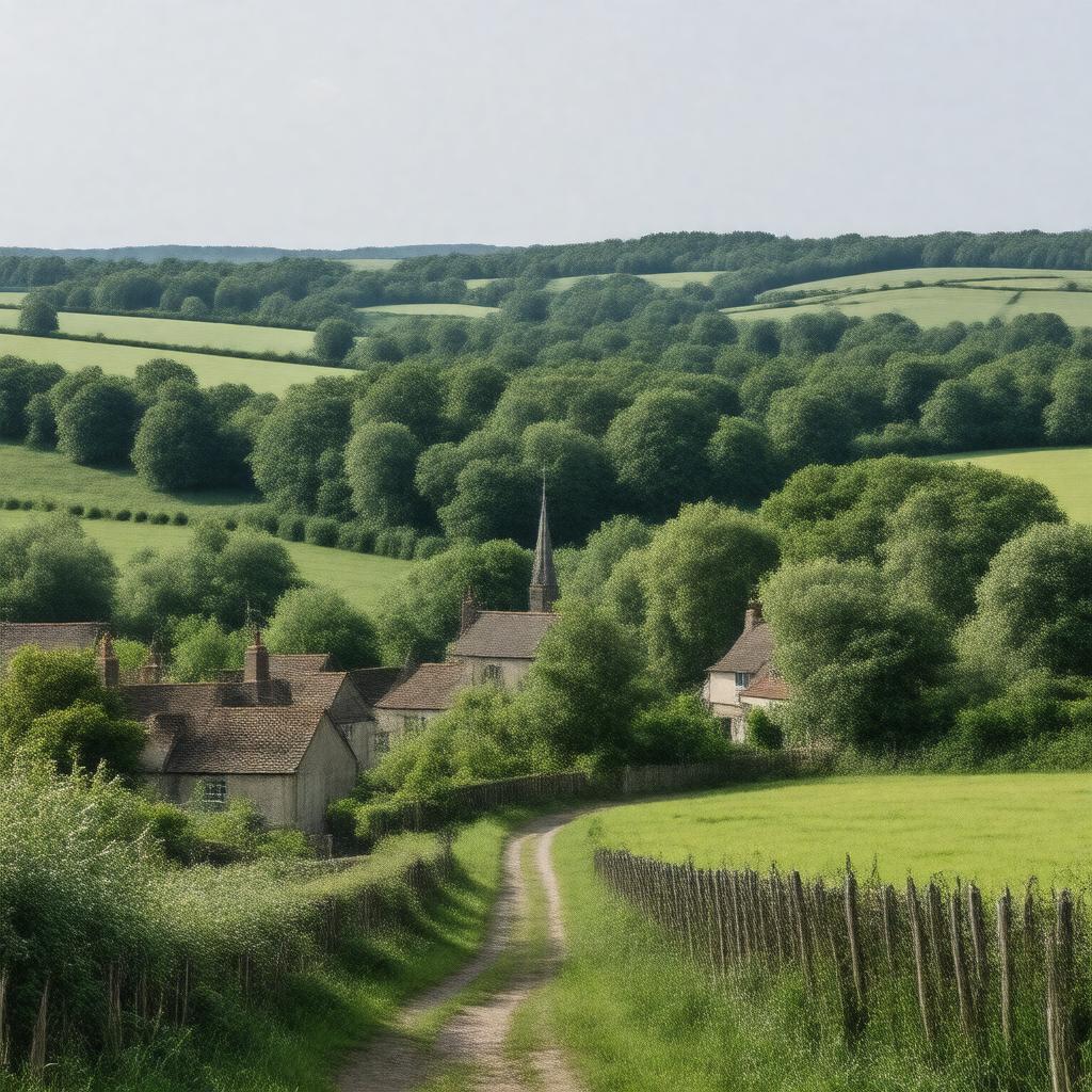 AI-created image of High Laver, Essex, England