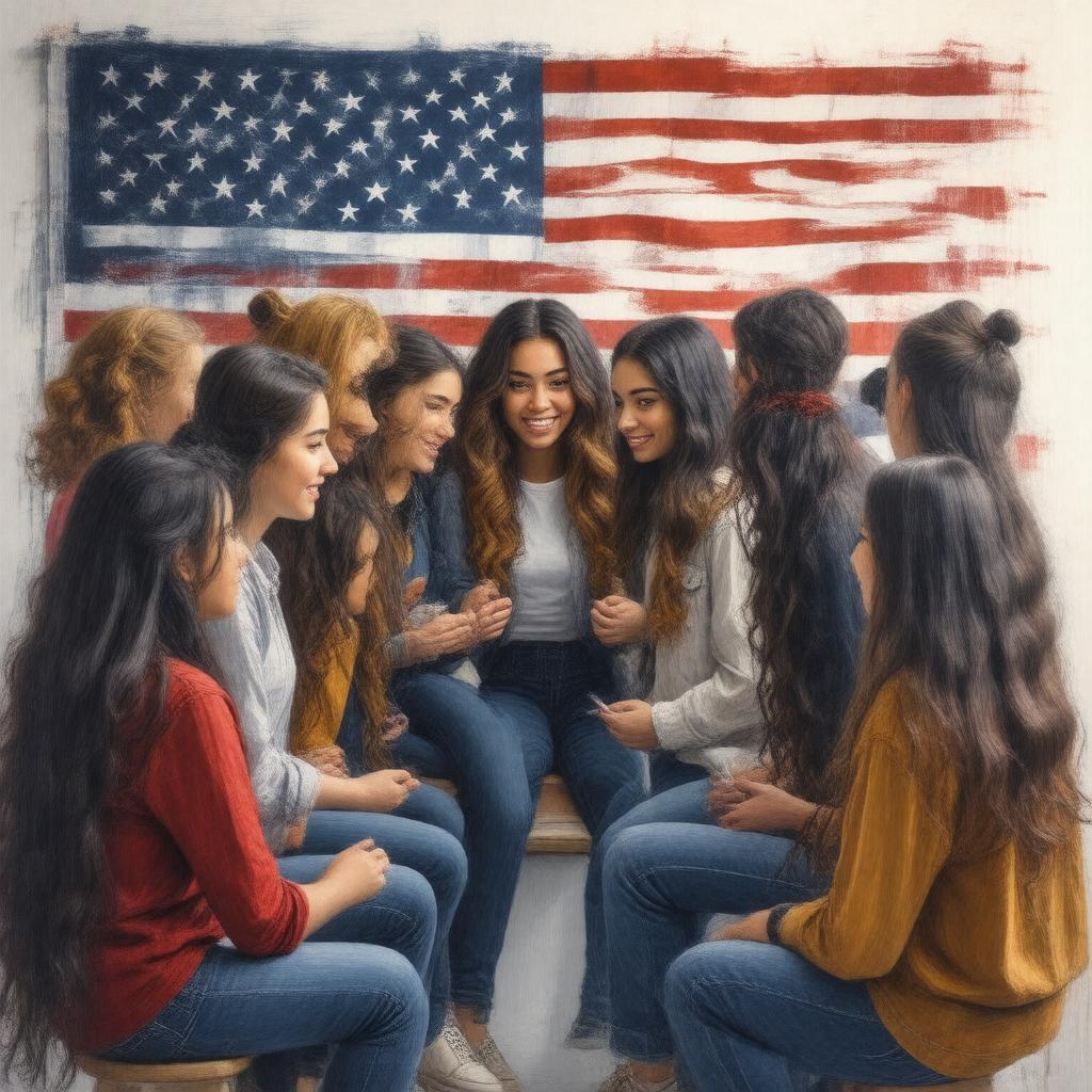 Click to view larger image AI-created image of High School Democrats of America