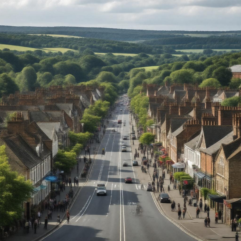 AI-created image of High Wycombe, England