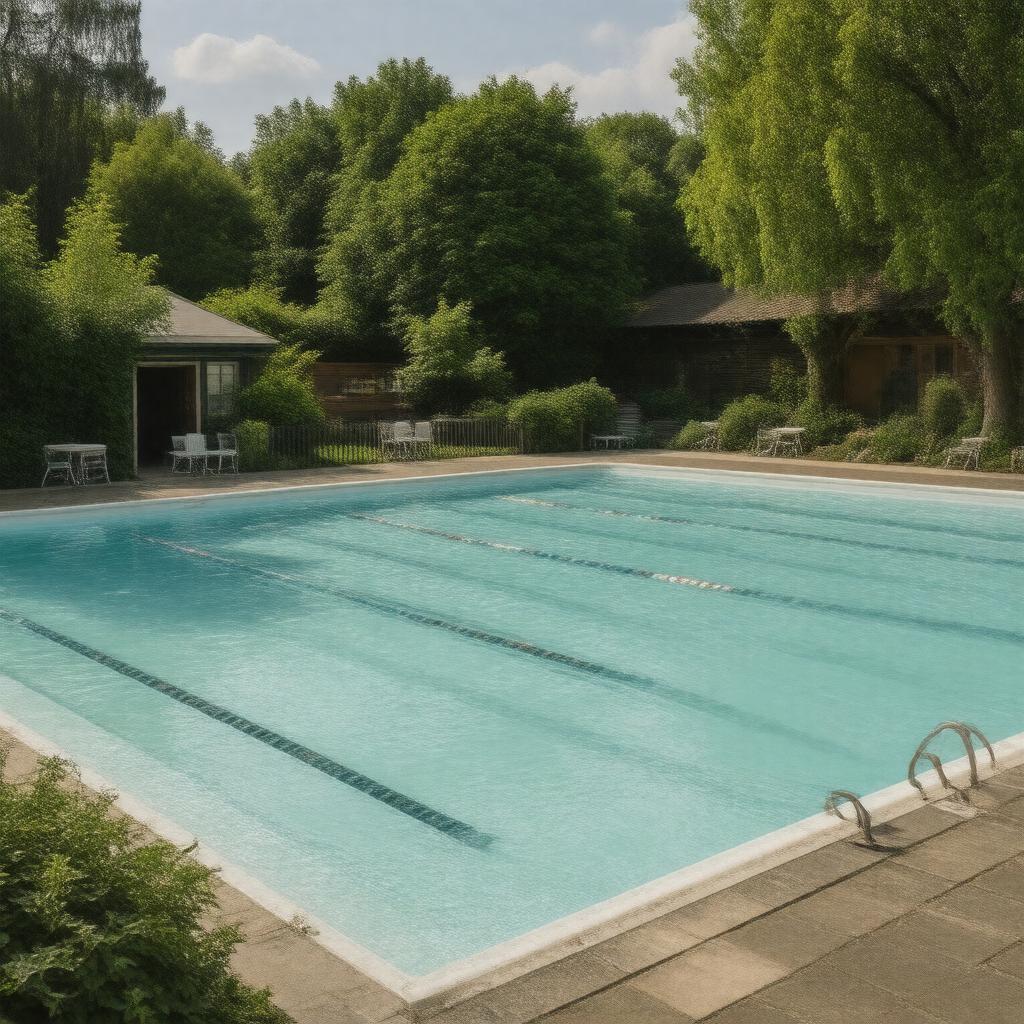 Click to view larger image AI-created image of Highbury Fields Lido