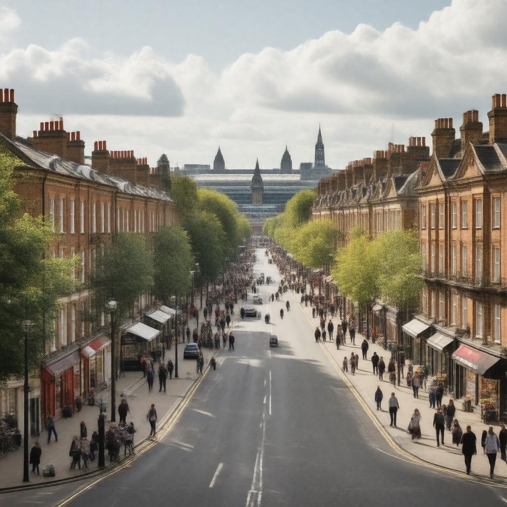 AI-created image of Highbury, London