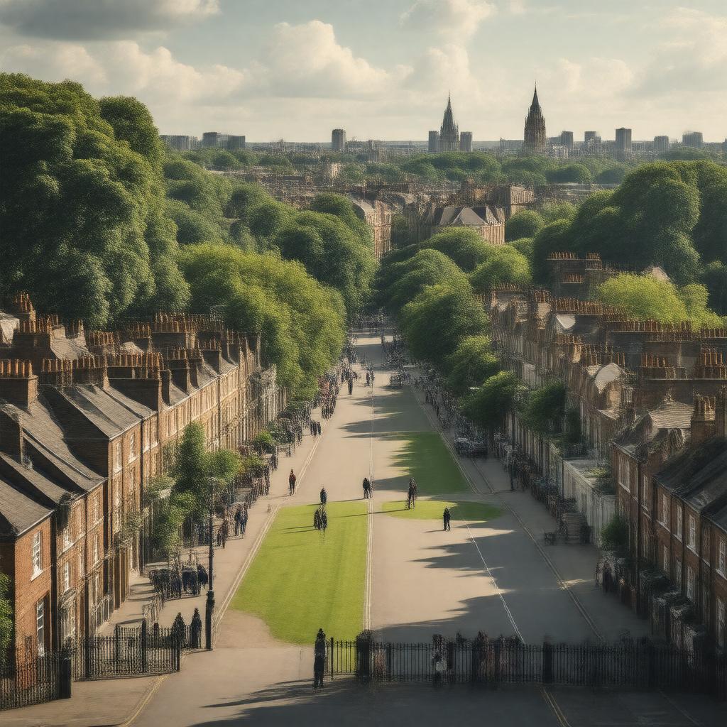 AI-created image of Highbury, London, England