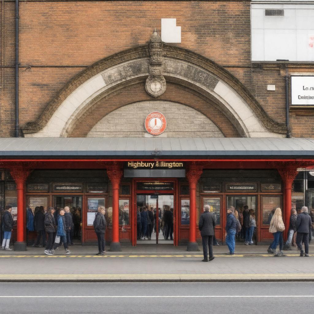 AI-created image of Highbury & Islington Station