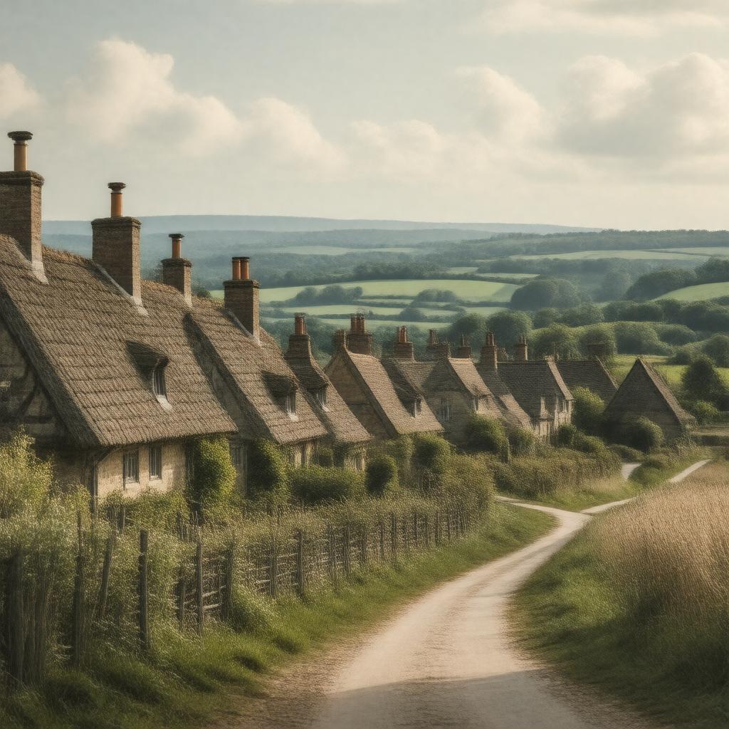 AI-created image of Higher Bockhampton, Dorset, England