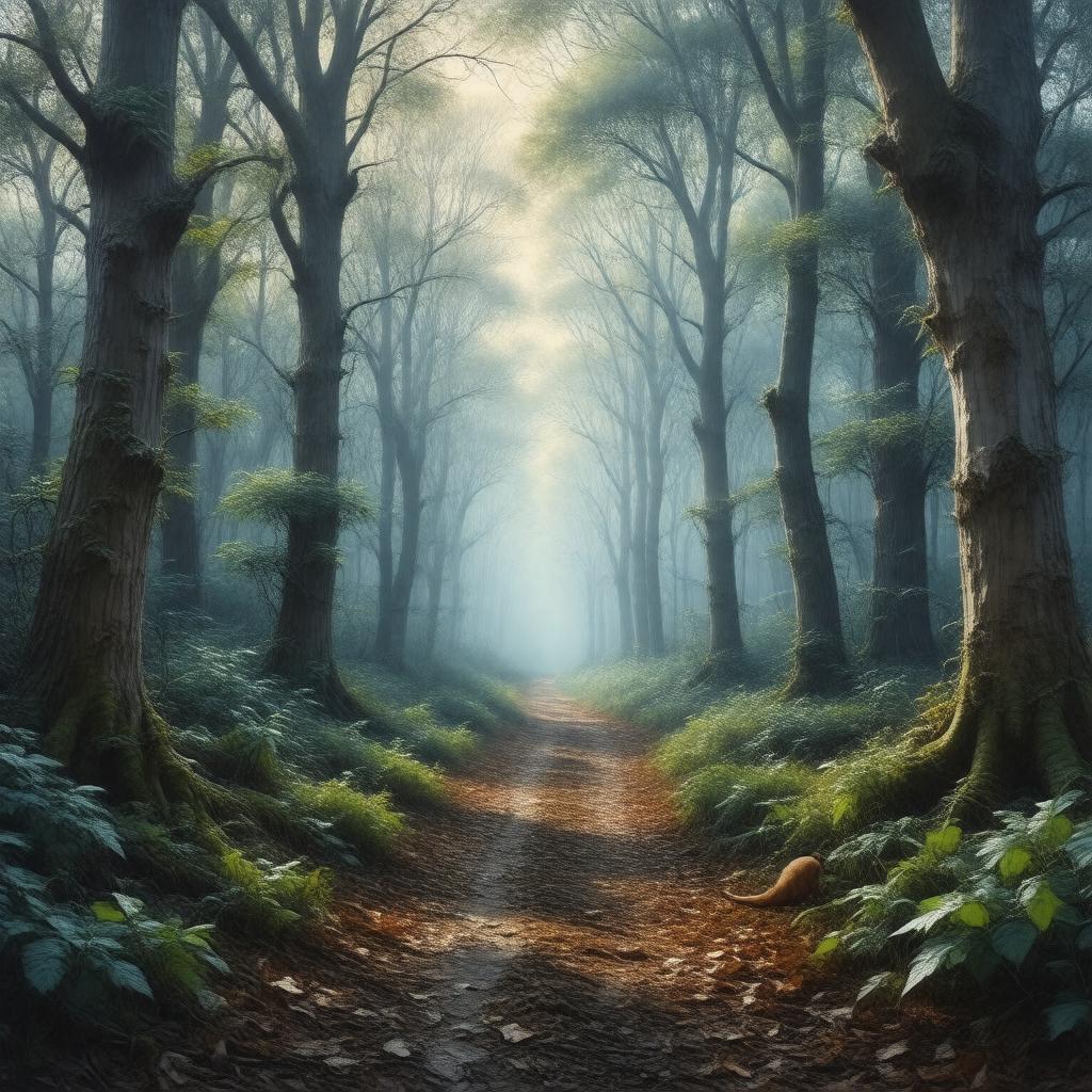 Click to view larger image AI-created image of Highgate Wood