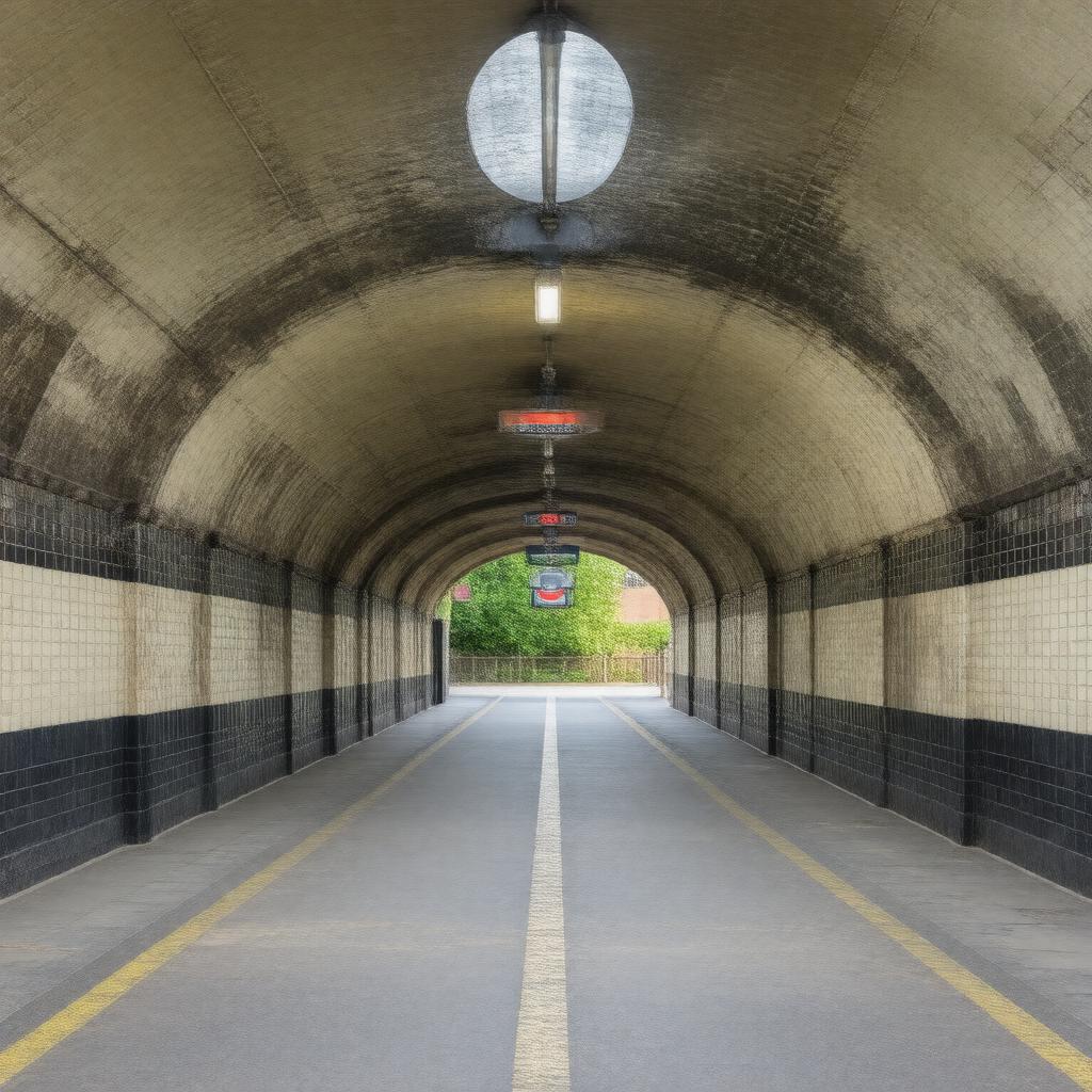 AI-created image of Highgate tube station